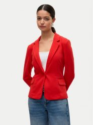 Vero Moda Marynarka Julia 10154123 Czerwony Regular Fit. Czerwone marynarki i żakiety damskie Vero Moda, bez wzorów, z wiskozy. Za 119.99 zł.