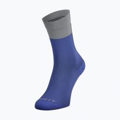 Skarpety SCOTT Block Stripe Crew. Niebieskie skarpetki damskie Scott, bez wzorów, z elastanu. Za 62.99 zł.