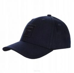 Czapka tenisowa Fila Cap Forze granatowa. Niebieskie czapki z daszkiem damskie Fila, bez wzorów, z bawełny. Za 69.00 zł.