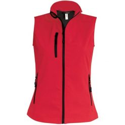 Damska kurtka puchowa Kariban Sans Manche Softshell. Czerwone kurtki damskie KARIBAN, bez wzorów, z puchu, bez kaptura. Za 196.00 zł.