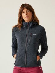 Regatta Kurtka polarowa "Newhill II" w kolorze antracytowym rozmiar: 42. Czarne kurtki damskie Regatta, bez wzorów, z materiału, bez kaptura. Za 118.84 zł.