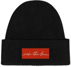 Odzież Beanies unisex SkatePro RIDE THE LINE Czapka Beanie - Czarny. Czarna czapki damskie SKATEPRO, bez wzorów. Za 53.99 zł.