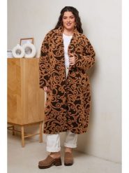 Curvy Lady Płaszcz przejściowy w kolorze brązowym rozmiar: 40/42. Brązowe płaszcze damskie Curvy Lady, bez wzorów, bez kaptura. Za 223.95 zł.