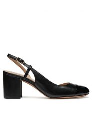 Geox Czółenka D Virnilisa 65 D55YYA 0TUHH C9999 Czarny. Czarne czółenka damskie Geox, bez wzorów, ze skóry, bez obcasa. Za 279.99 zł.