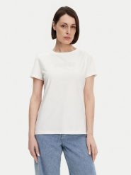 Guess T-Shirt BRIANA SS V3BI11 J1314 Biały Active Fit. Białe t-shirty damskie Guess, m, z aplikacjami, z bawełny, bez kołnierzyka. Za 109.99 zł.