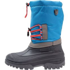 CMP KIDS AHTO WP Śniegowce river. Niebieskie buty zimowe chłopięce CMP, z materiału. W wyprzedaży za 135.20 zł.