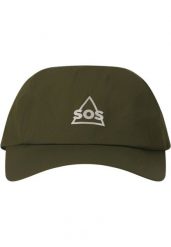 Czapka z daszkiem SOS Ash. Zielone czapki z daszkiem damskie SOS, bez wzorów, z materiału. Za 146.00 zł.