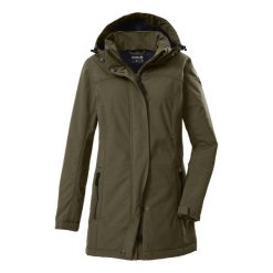 Damska wodoodporna kurtka softshell Killtec GW 36. Szare kurtki damskie GIGA DX, na zimę, s, bez wzorów, z futra. Za 603.75 zł.
