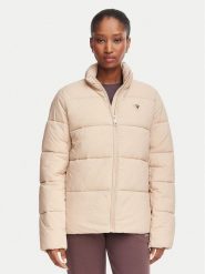 Guess Kurtka zimowa V4YL03 WFUD0 Beżowy Regular Fit. Brązowe kurtki damskie Guess, na zimę, xs, z aplikacjami, z syntetyku, bez kaptura. Za 614.99 zł.