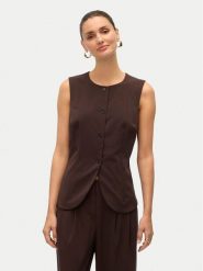 Vero Moda Kamizelka Sigga 10336320 Brązowy Regular Fit. Brązowe kamizelki damskie Vero Moda, bez wzorów, z syntetyku, bez kaptura. Za 179.99 zł.