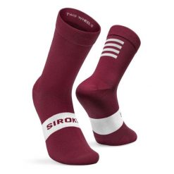 Skarpetki rowerowe Kolarstwo Siroko S1 Maroon Volata. Brązowe skarpetki damskie SIROKO, bez wzorów, z nylonu. W wyprzedaży za 57.95 zł.