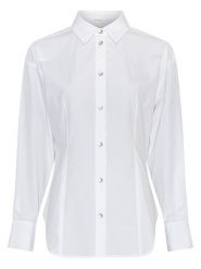 MOSS COPENHAGEN Koszula "Rabea" w kolorze białym rozmiar: XL. Białe koszule damskie Moss Copenhagen, xl, bez wzorów, bez kołnierzyka, bez ramiączek. Za 140.20 zł.
