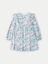 Mayoral Sukienka codzienna 4917 Zielony Regular Fit. Zielone sukienki dziewczęce Mayoral, bez wzorów, z wiskozy, bez ramiączek, proste. Za 109.99 zł.