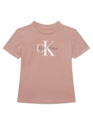 Calvin Klein Jeans T-Shirt Monogram IN0IN00334 Różowy Regular Fit. Czerwone koszulki i t-shirty dziewczęce Calvin Klein Jeans, bez wzorów, z bawełny, bez kołnierzyka, bez ramiączek. Za 109.99 zł.