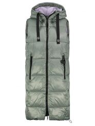 Sublevel Kamizelka pikowana w kolorze zielonym rozmiar: L. Zielone kamizelki damskie Sublevel, l, bez wzorów, bez kaptura. Za 195.45 zł.