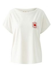 Miss Lagotte Koszulka w kolorze białym rozmiar: 44. Białe bluzki damskie Miss Lagotte, bez wzorów, bez kołnierzyka, bez ramiączek. Za 61.95 zł.