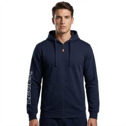 Kurtka rekreacyjna Bulino z elastycznej bawełny niebieska. Niebieskie kurtki damskie LEGEA, bez wzorów, z bawełny, bez kaptura. Za 116.00 zł.