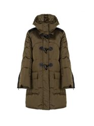 Pinko Parka "Rocky 1" | 1N13BY Y74T | Kobieta | Wojskowa Zieleń. Zielone parki damskie Pinko, s, z materiału, z kapturem. W wyprzedaży za 849.00 zł.
