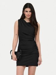 ONLY Sukienka codzienna Lamber 15374633 Czarny Regular Fit. Czarne sukienki damskie Only, bez wzorów, z syntetyku, bez ramiączek. Za 139.99 zł.