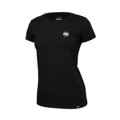 Koszulka bawełniana sportowy t-shirt dla dorosłych Slim Fit Small Logo. Czarne koszulki sportowe damskie PITBULL, m, bez wzorów, z bawełny, bez ramiączek. Za 79.00 zł.