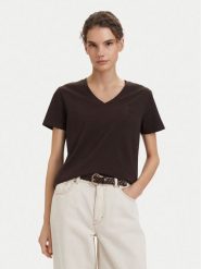 Beverly Hills Polo Club T-Shirt P-SS26W-TS5165187 Brązowy ciemny Regular Fit. Brązowe t-shirty damskie Beverly Hills Polo Club, l, bez wzorów, z bawełny, bez kołnierzyka. Za 139.99 zł.