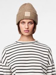Pieces Czapka beanie w kolorze brązowym rozmiar: onesize. Brązowe czapki damskie Pieces, z aplikacjami, z materiału. Za 52.05 zł.