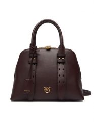 PINKO Torebka Bowling Bag Medium AI 25-26 PLTT 105906 A0QO Bordowy. Czerwone torebki klasyczne damskie Pinko, ze skóry, bez dodatków. Za 2,099.00 zł.
