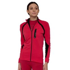 Bluza dresowa termoaktywna rozpinana damska Brubeck ACTIVE PRO. Czerwone bluzy damskie Brubeck, bez wzorów, z dresówki, bez kaptura. Za 254.15 zł.