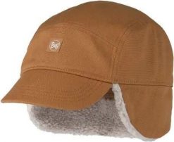 Czapka zimowa unisex Buff Fall Line Cap. Brązowe czapki z daszkiem damskie Buff, na zimę, bez wzorów, z bawełny. Za 219.90 zł.