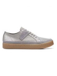 Clarks Skórzane sneakersy "Barleigh Lace" w kolorze szarym rozmiar: 41. Szare obuwie sportowe damskie Clarks, bez zapięcia. Za 197.63 zł.