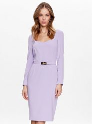 Pinko Sukienka koktajlowa Mendosa 100559 7624 Fioletowy Regular Fit. Fioletowe sukienki damskie Pinko, bez wzorów, z syntetyku, wizytowe, bez ramiączek. Za 1,299.00 zł.
