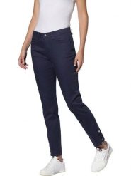 Heine Dżinsy - Slim fit - w kolorze granatowym rozmiar: 36. Niebieskie jeansy damskie Heine. Za 104.39 zł.