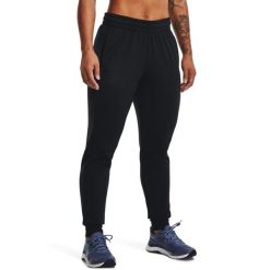 Spodnie dresowe damskie Under Armour Fleece Jogger. Czarne spodnie dresowe damskie Under Armour, xs, bez wzorów, z dresówki. Za 119.99 zł.