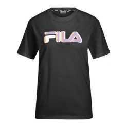 Koszulka damska FILA Londrina. Czarne bluzki damskie Fila, xs, bez wzorów, bez kołnierzyka, bez ramiączek. Za 85.99 zł.