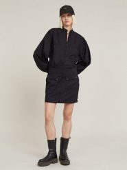 G-Star Sukienka w kolorze czarnym rozmiar: S. Czarne sukienki damskie G-Star, bez wzorów, z materiału, retro, bez ramiączek. Za 252.94 zł.