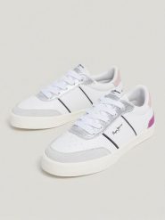 Pepe Jeans FOOTWEAR Sneakersy w kolorze biało-szarym rozmiar: 38. Białe obuwie sportowe damskie Pepe Jeans FOOTWEAR, z jeansu, bez zapięcia. Za 110.04 zł.