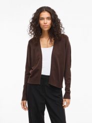 Vila Kardigan "Viril" w kolorze brązowym rozmiar: L. Brązowe kardigany damskie Vila, l, bez wzorów. Za 104.89 zł.