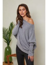 Joséfine Sweter "Isaszeg" w kolorze szarym rozmiar: XL. Szare swetry klasyczne damskie Joséfine, xl, z kaszmiru, bez kołnierzyka. Za 127.35 zł.