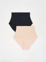Majtki figi 2 pack - czarny. Czarne figi Reserved, bez wzorów. Za 69.99 zł.