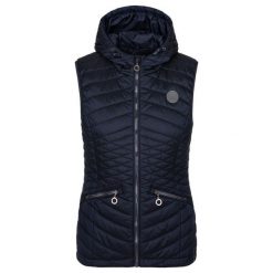 Damska pikowana kamizelka LOAP Ilmanax, niebieska, S. Niebieskie kamizelki damskie ZEAGLE, s, bez wzorów, z puchu, bez kaptura. Za 253.99 zł.