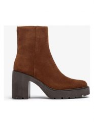 Unisa Skórzane botki w kolorze brązowym rozmiar: 36. Brązowe botki damskie Unisa, eleganckie, bez obcasa, bez zapięcia. Za 245.38 zł.