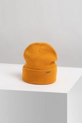 Damska czapka smerfetka miodowa Brødrene cz26 1010690. Pomarańczowe czapki damskie bez wzorów. Za 45.00 zł.