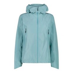 Kurtka trekkingowa damska CMP 36Z6176E555. Niebieskie kurtki damskie CMP, l, bez wzorów, z materiału, z kapturem. Za 497.00 zł.