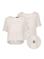 Eight2Nine Bluzka w kolorze beżowym rozmiar: S/M. Brązowe bluzki damskie Eight2Nine, m, bez wzorów, bez kołnierzyka, bez ramiączek. Za 86.99 zł.