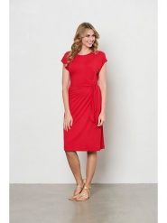 &Co Woman Sukienka "Lizzy" w kolorze czerwonym rozmiar: XL. Czerwone sukienki damskie &Co Woman, bez wzorów, bez ramiączek. Za 170.87 zł.