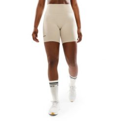 Damskie bezszwowe krótkie legginsy kolarki treningowe Fitness Siroko Dynamic. Brązowe legginsy damskie SIROKO, l, bez wzorów, z materiału. Za 105.00 zł.