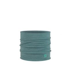 Komin wielofunkcyjny z wełny merynosów Buff Merino Heavyweight. Niebieskie kominy damskie Buff, bez wzorów, z wełny. Za 169.90 zł.