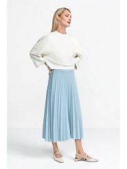 Rich & Royal Spódnica w kolorze błękitnym rozmiar: 42. Niebieskie spódnice damskie Rich & Royal, na co dzień, bez wzorów, midi. Za 199.49 zł.