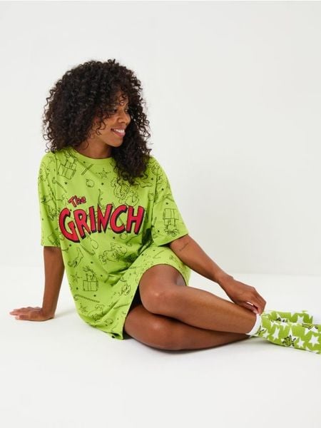 Skarpetki 2 pack Grinch - wielobarwny. Skarpetki damskie Sinsay, bez wzorów. Za 12.99 zł.