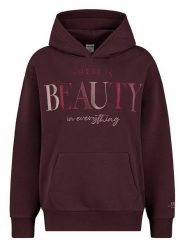Sublevel Bluza "Rosa" w kolorze bordowym rozmiar: L. Czerwone bluzy damskie Sublevel, l, bez wzorów, z kapturem. Za 114.17 zł.